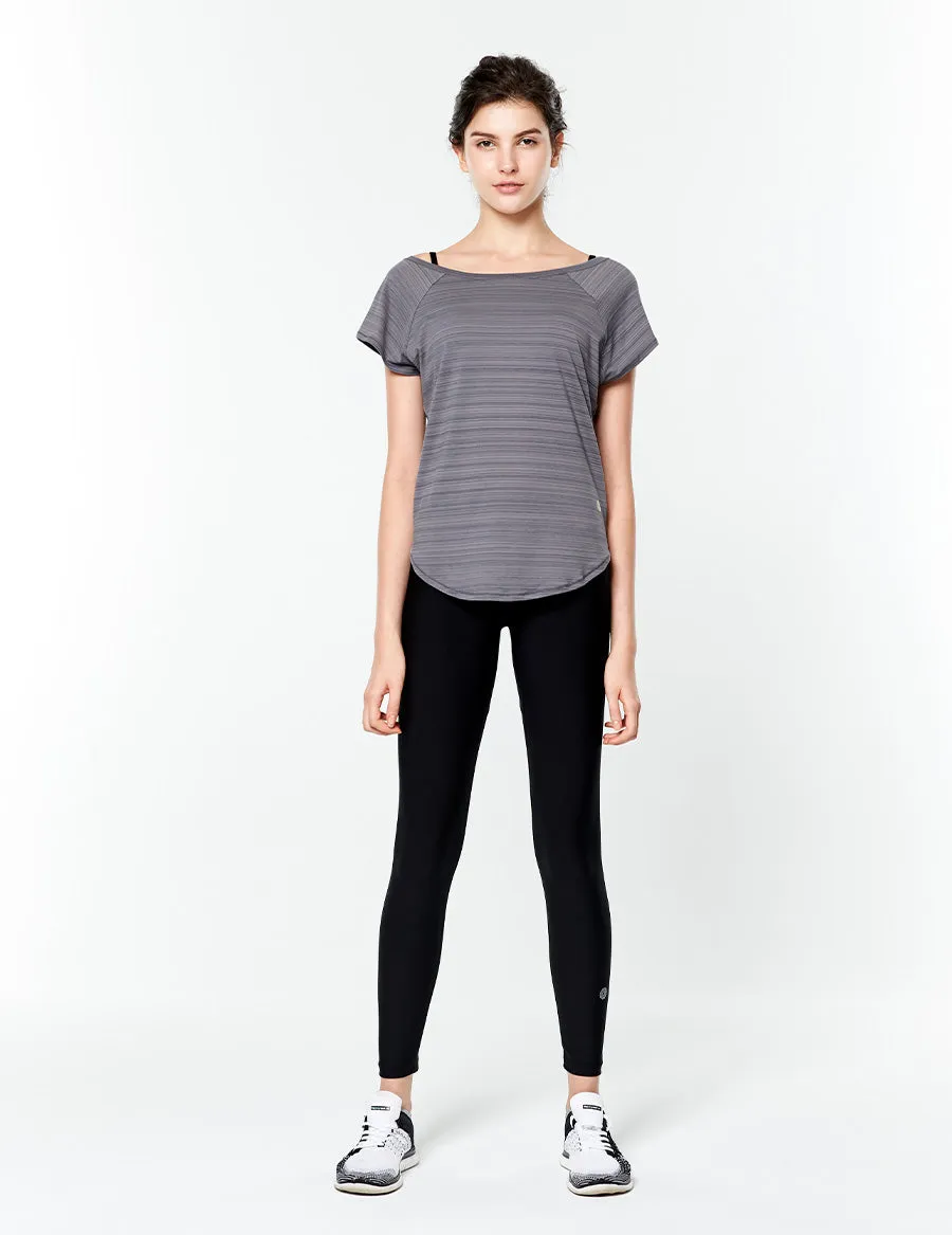 easyoga LESPIRO Groovon's Inwards Gym Tights - L1 Black