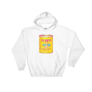 El Pato Hot Sauce Alternative White Hooded Sweatshirt