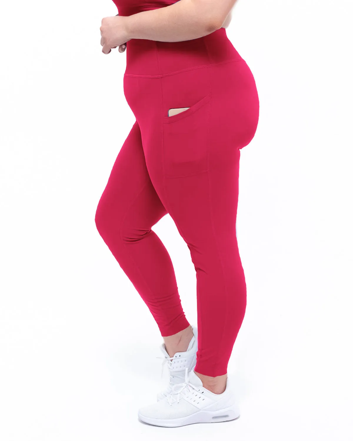 Element High-Rise Legging | Cranberry