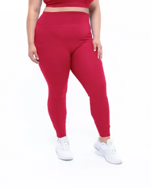 Element High-Rise Legging | Cranberry