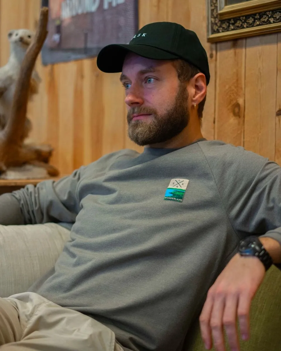 ELSK® BAGSØ2 PCH MEN'S LIGHTWEIGHT CREWNECK - SMOKEY OLIVE