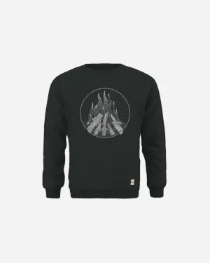 ELSK BALL TVÆRS MEN'S CREWNECK - DUSTY BLACK