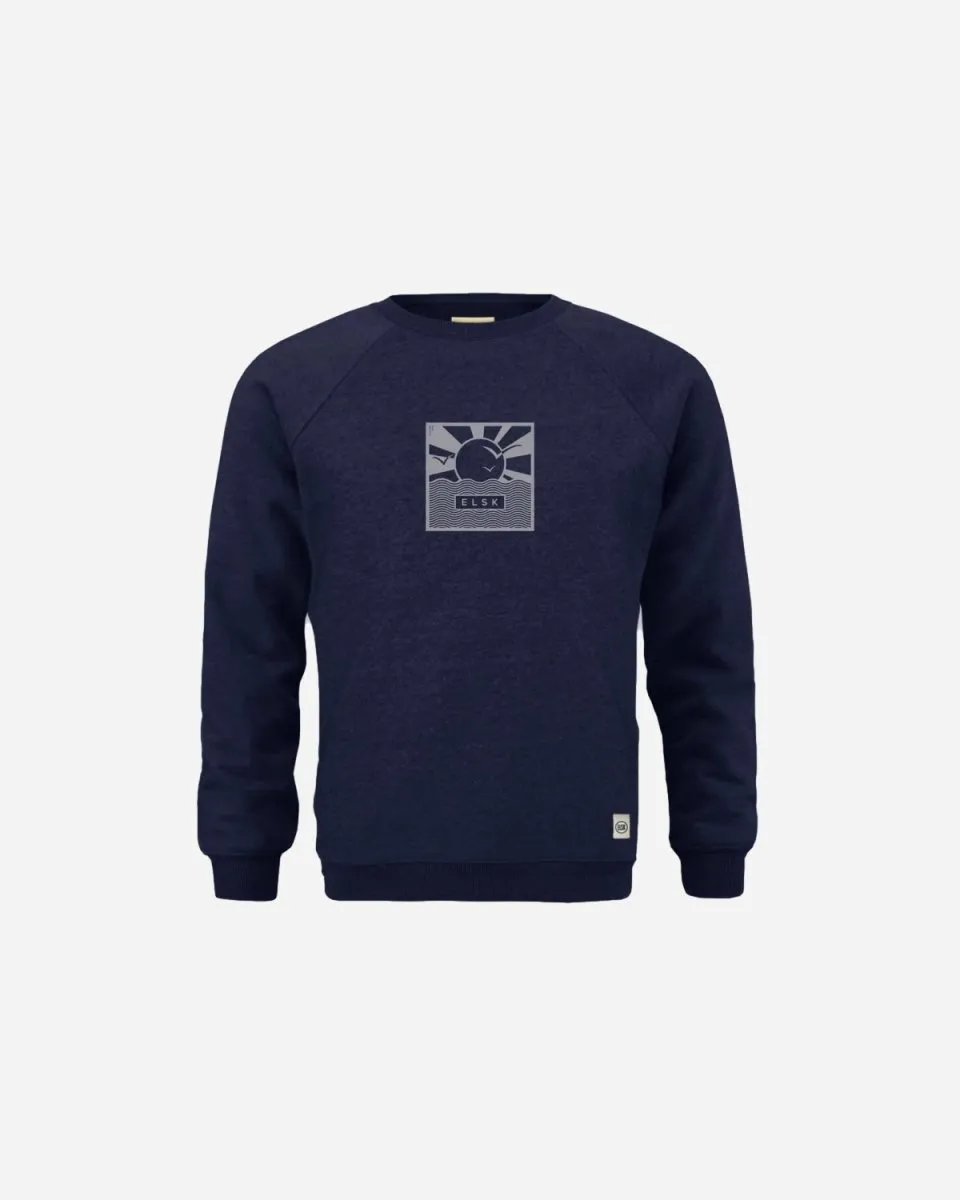 ELSK® CUBE21 TVÆRS MEN'S CREWNECK - DARK NAVY