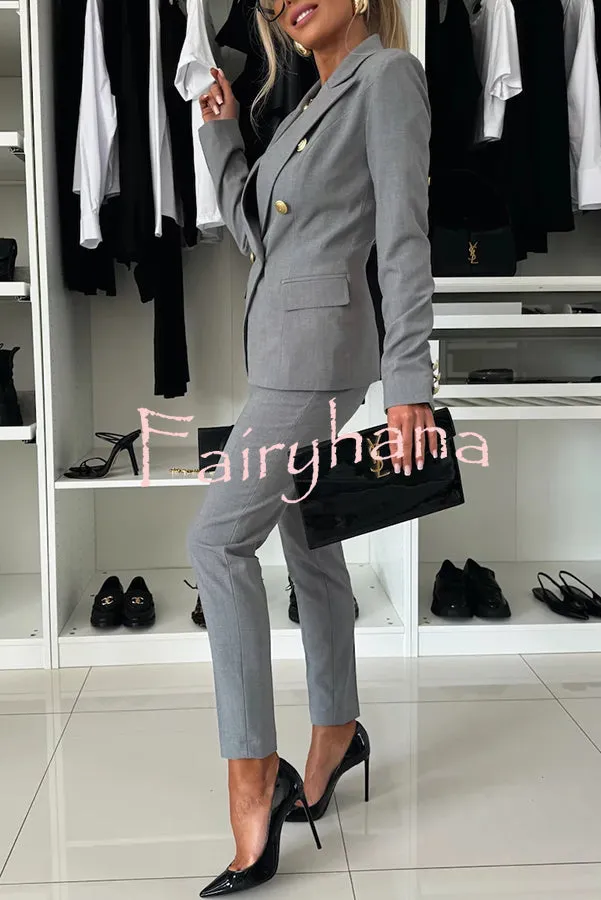 Feeling of Confidence High Rise Pocketed Tapered Pants