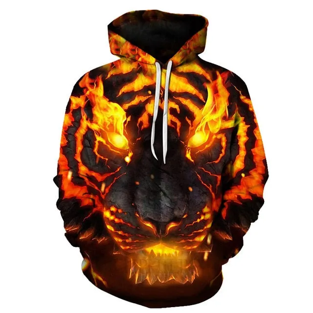 Fluorescent Tiger Hoodie