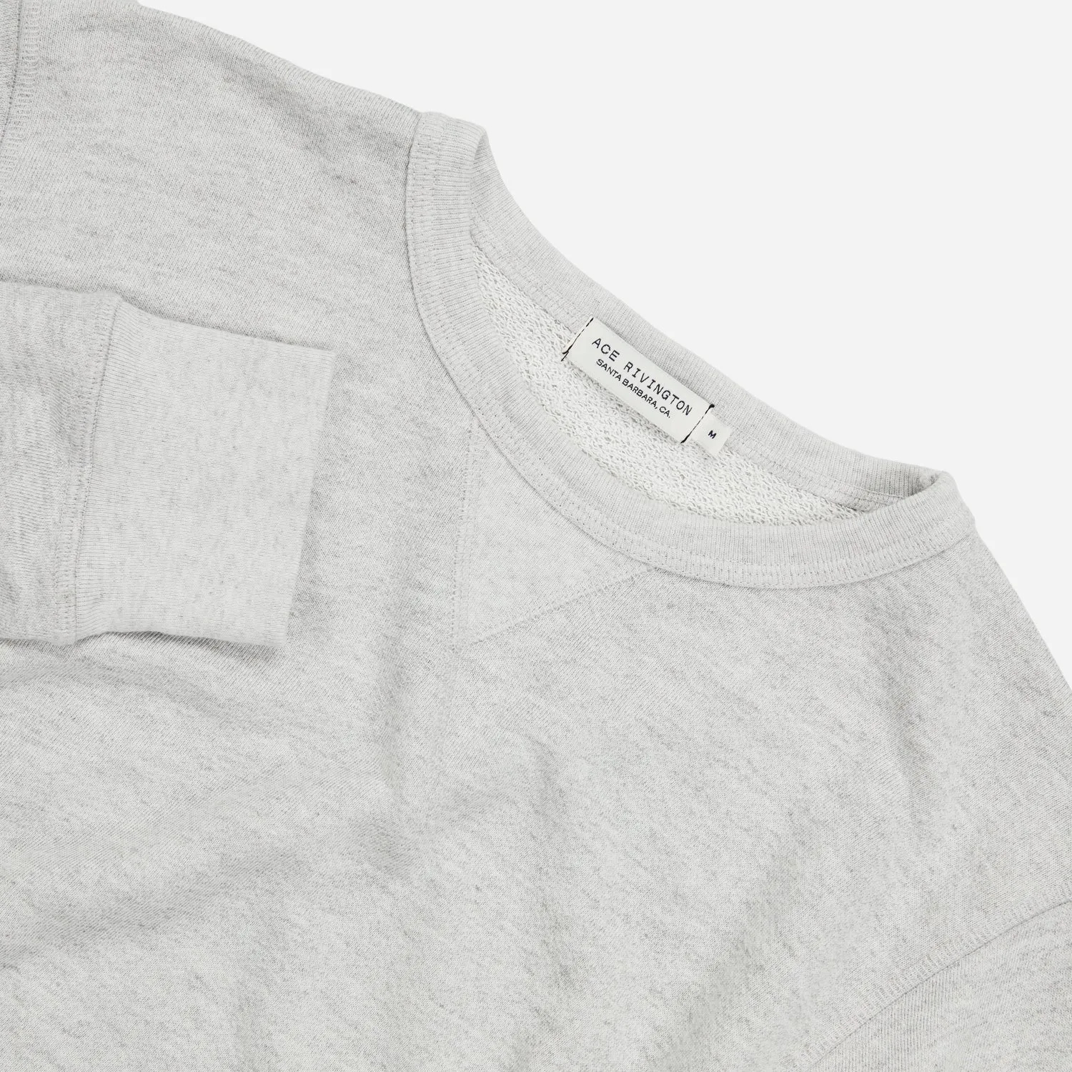 French Terry Vintage Soft Crewneck Sweatshirt - Grey Heather