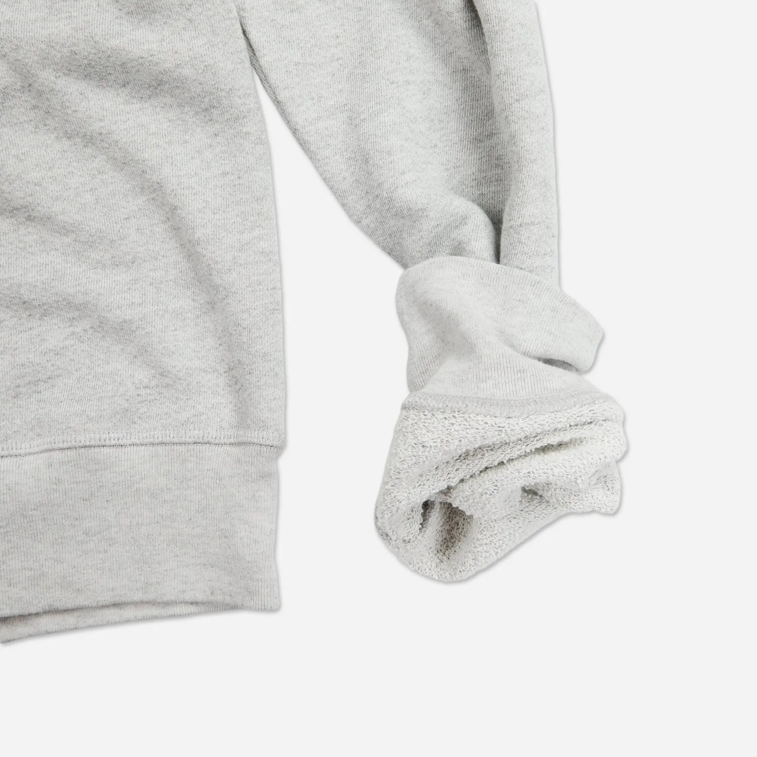 French Terry Vintage Soft Crewneck Sweatshirt - Grey Heather