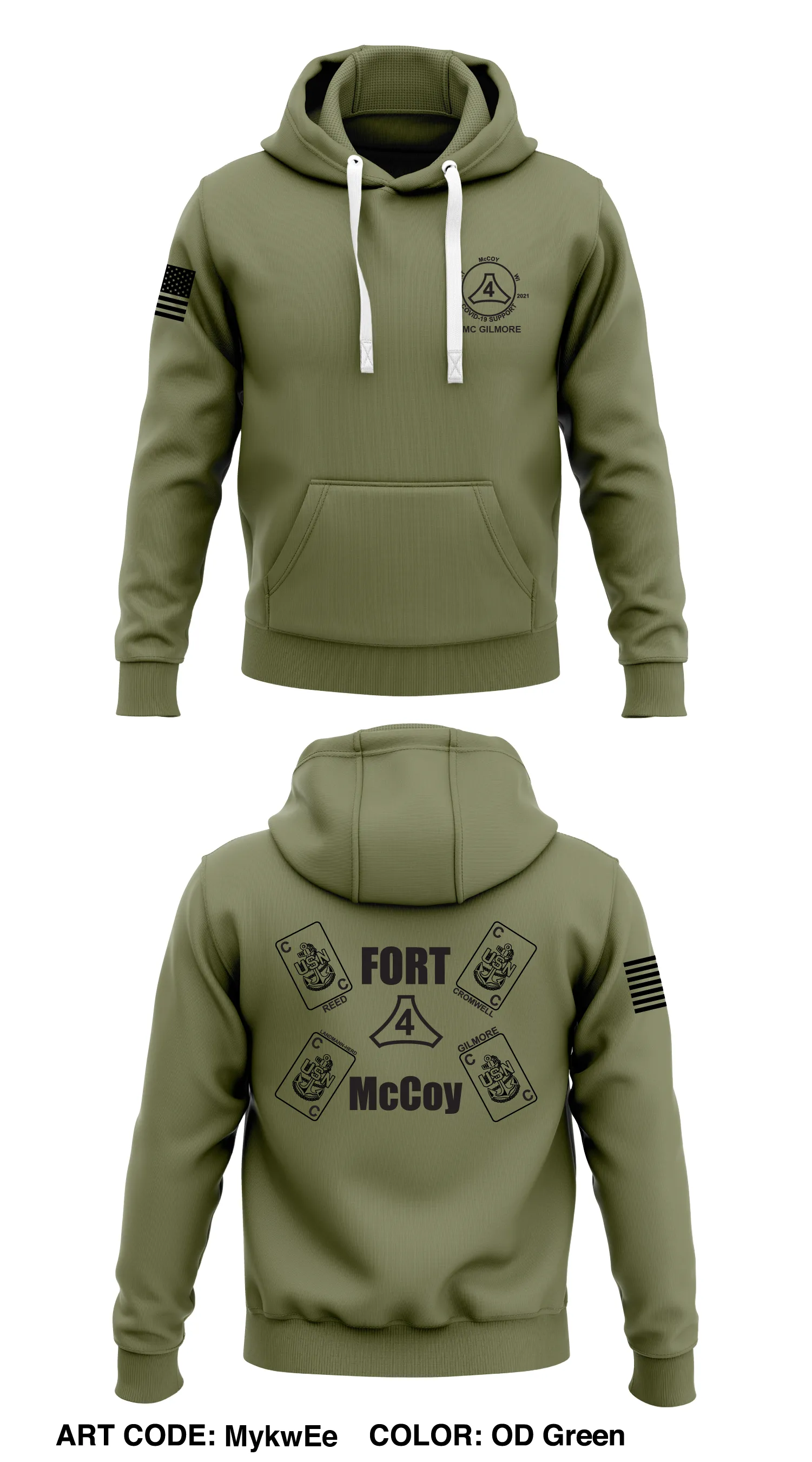 FT McCoy RTC Covid-19 Store 1  Core Men's Hooded Performance Sweatshirt - MykwEe