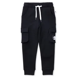 Furry Tailored Cargo Trackies - Black