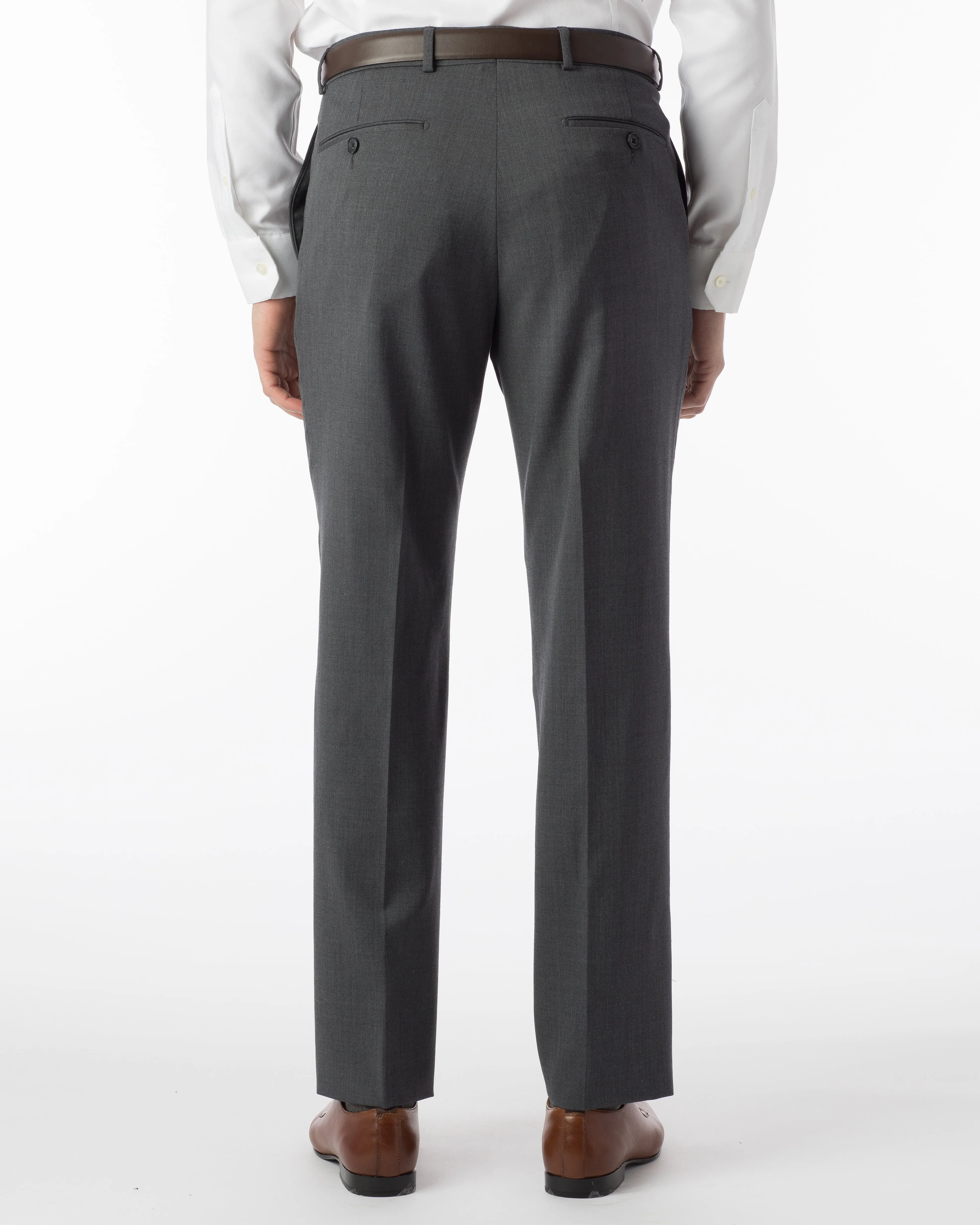 Gabardine Dress Trouser - Med Grey
