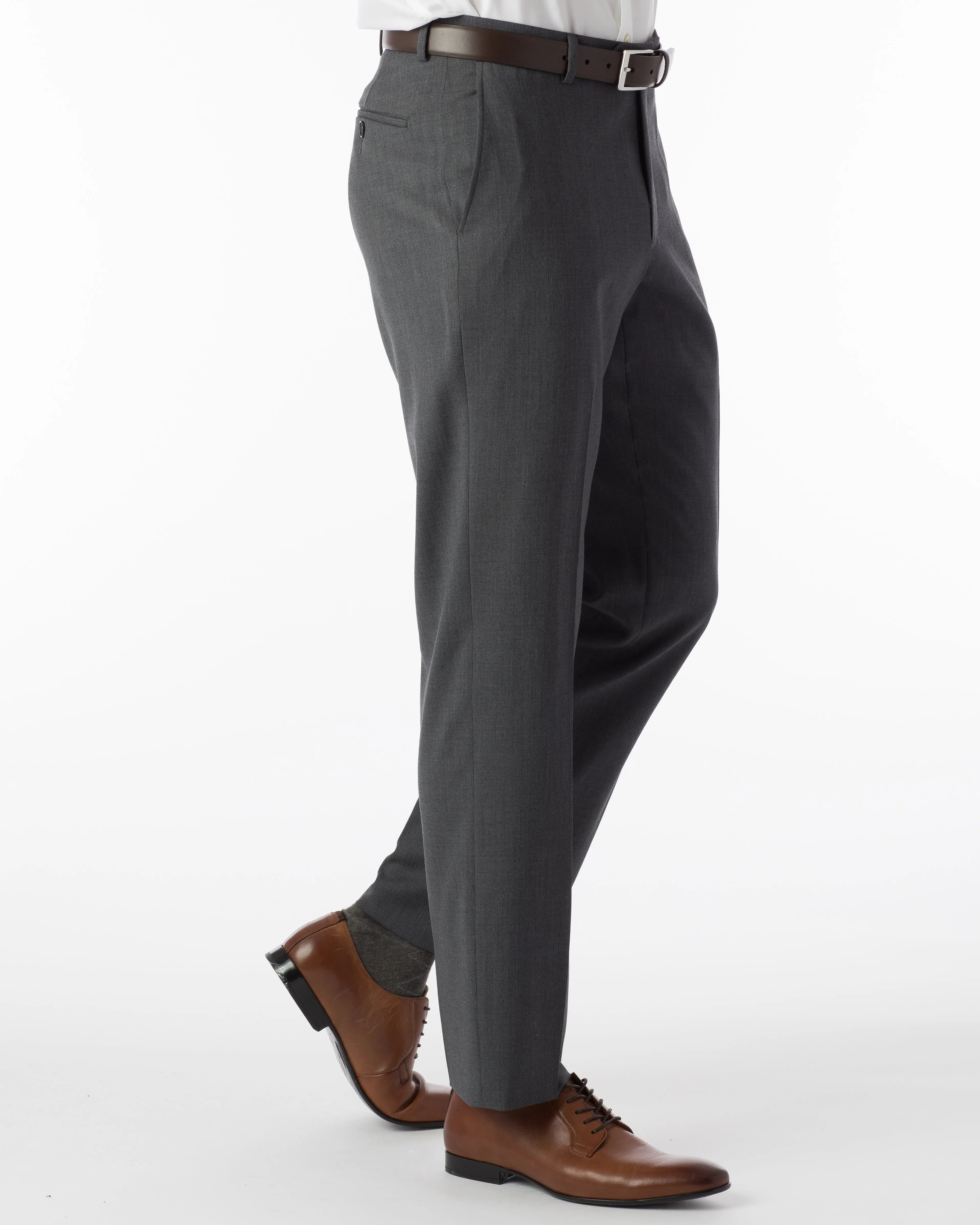 Gabardine Dress Trouser - Med Grey