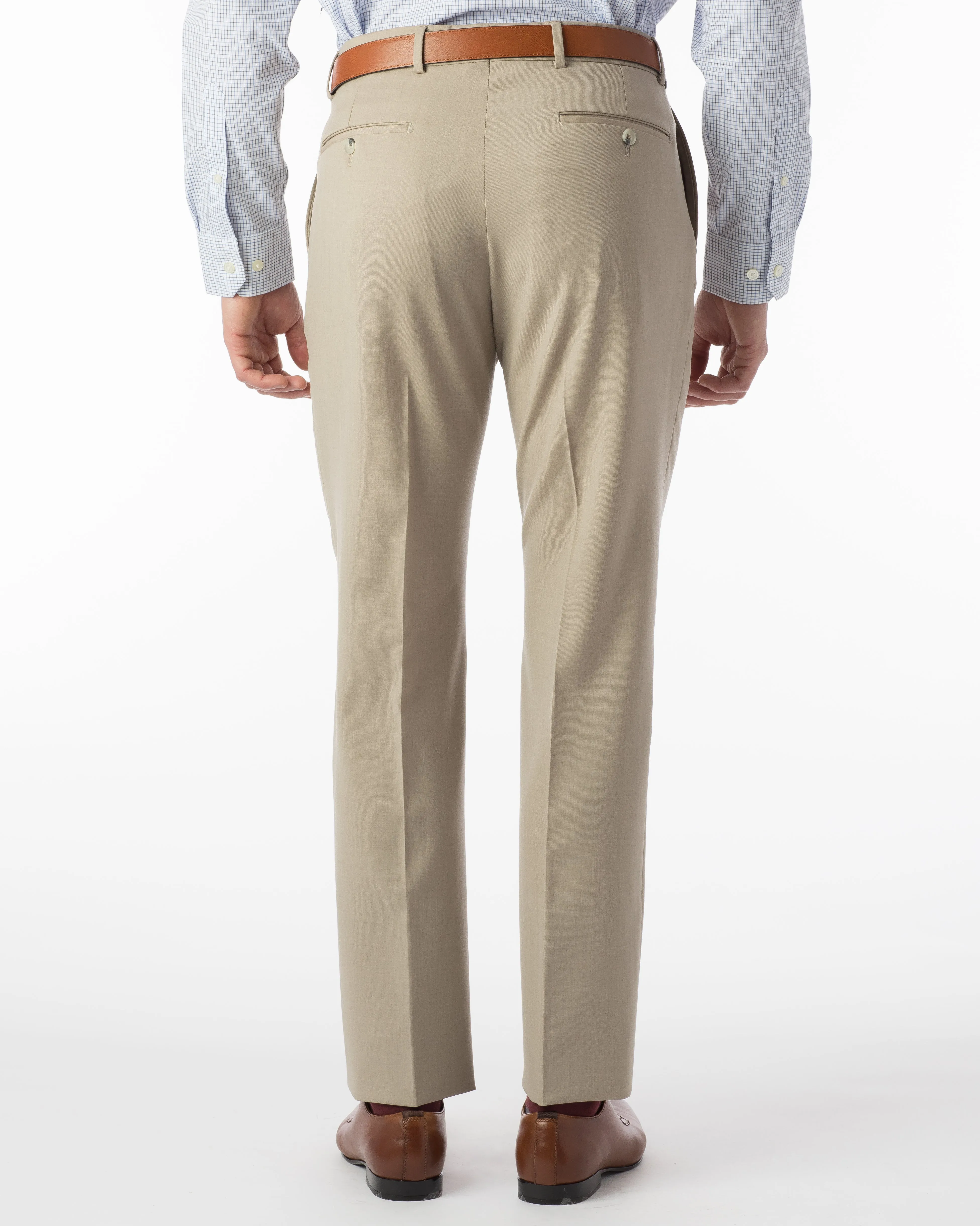 Gabardine Dress Trouser - Oatmeal