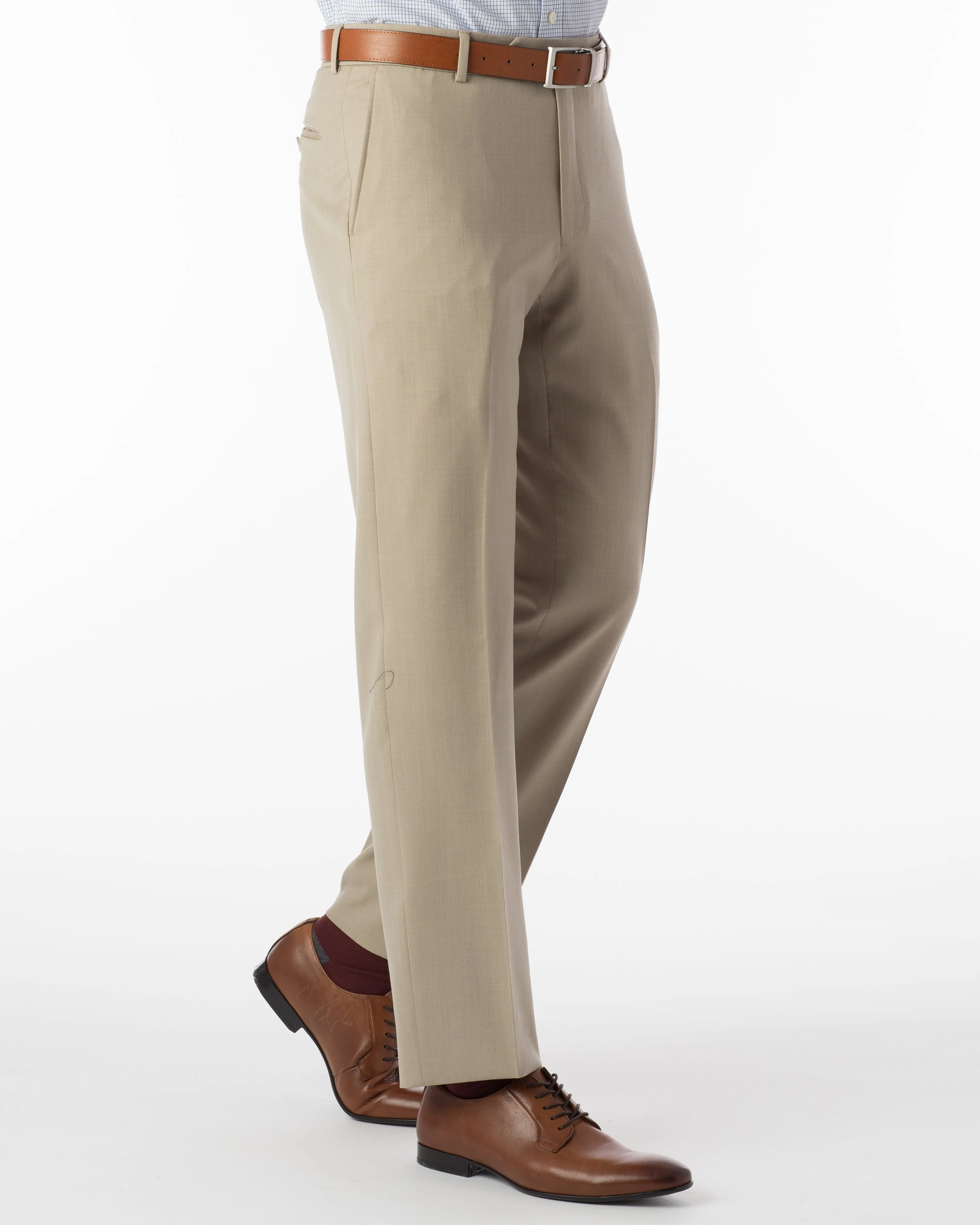 Gabardine Dress Trouser - Oatmeal