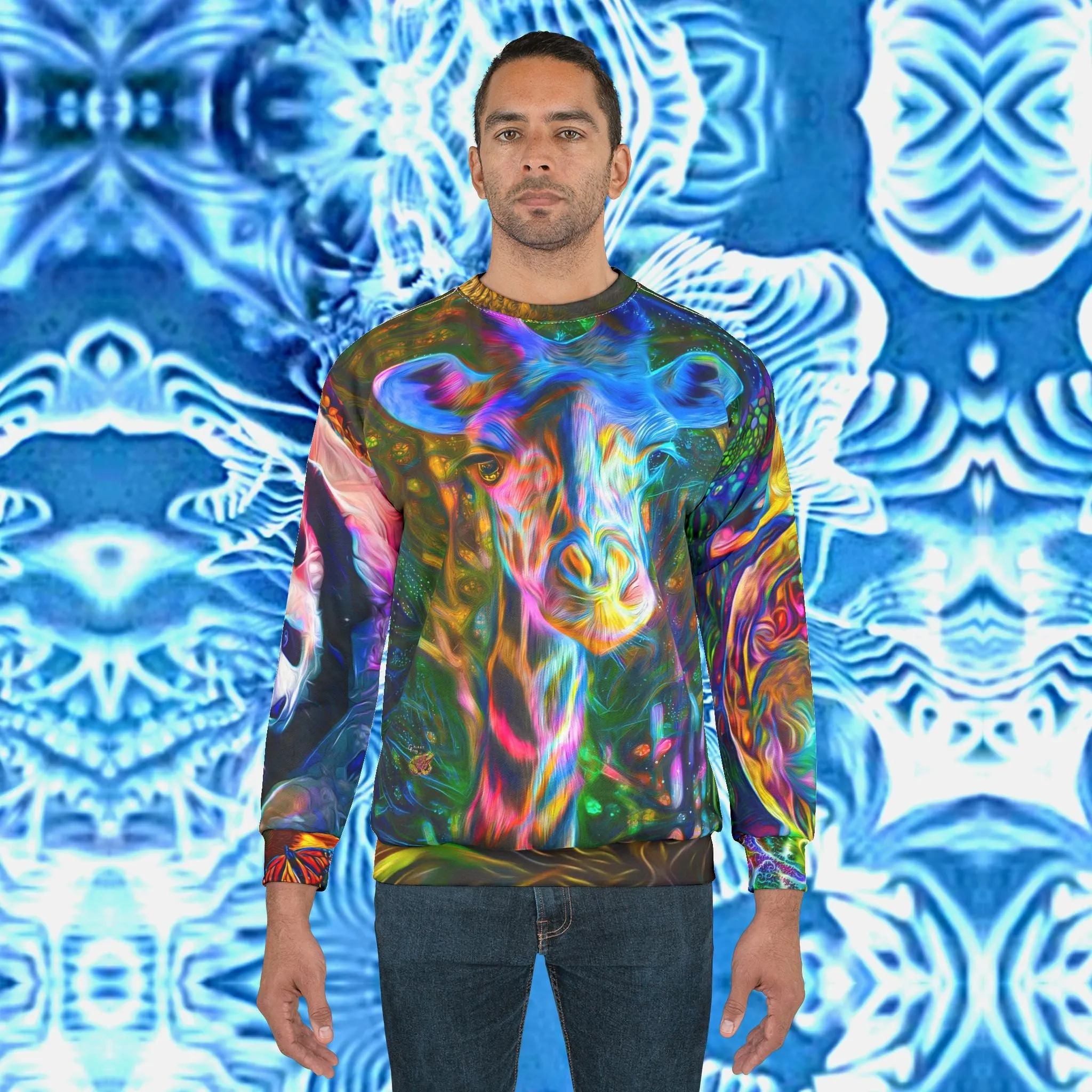 Galaxy Frog Cosmic Wildlife Sweatshirt (AOP)