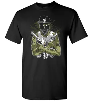 Gangster Zombie - With Shades, Guns, NY Hat And Tank