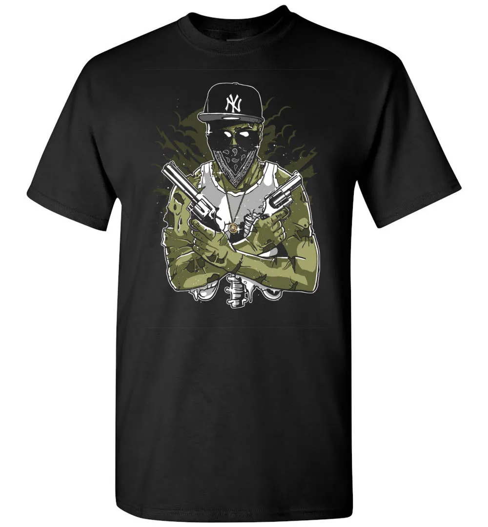 Gangster Zombie - With Shades, Guns, NY Hat And Tank