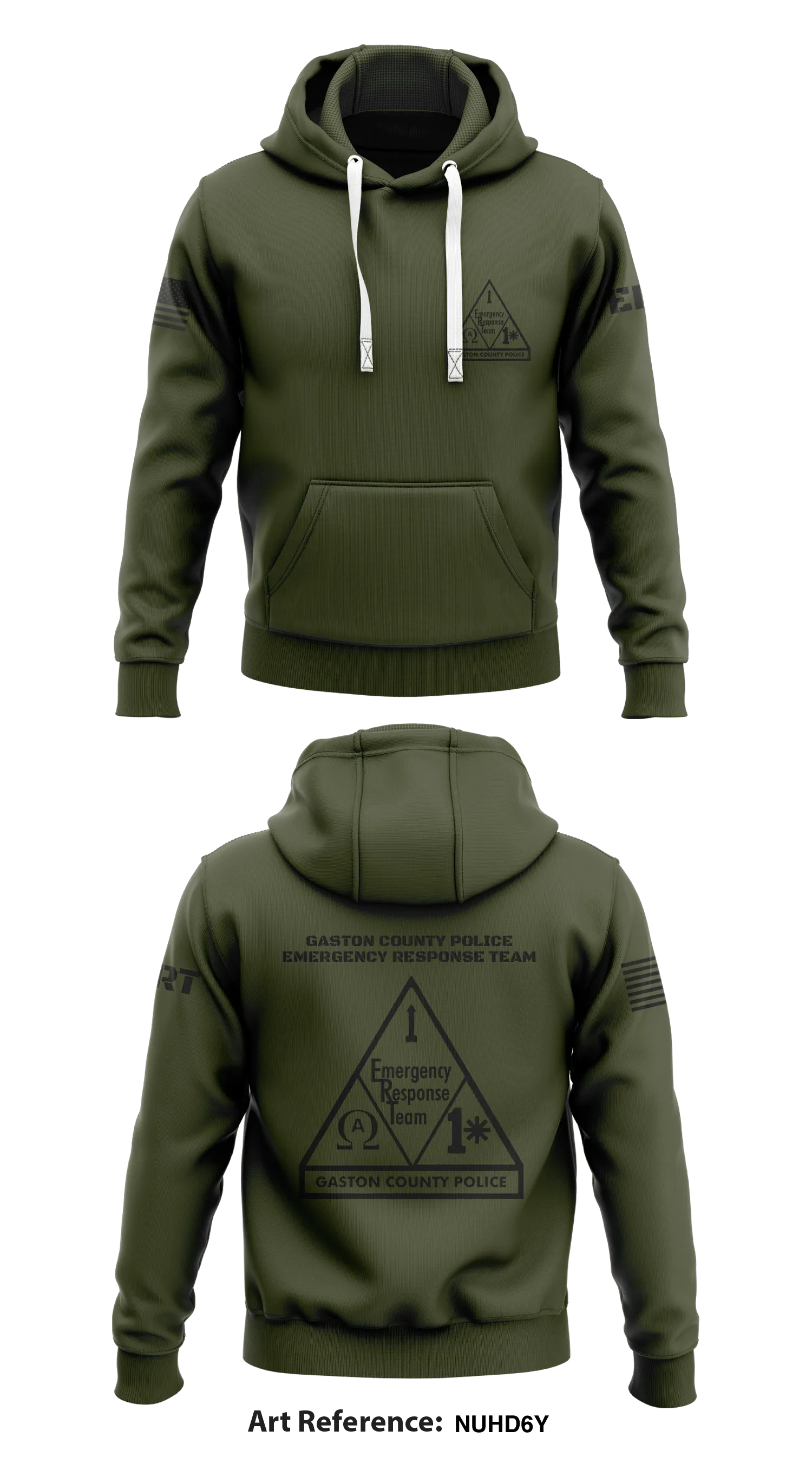 Gaston County Police Emergency Response Team Store 1  Core Men's Hooded Performance Sweatshirt - NuHD6y