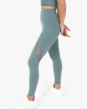 Glide Active Mesh Legging Forest Green FINAL SALE
