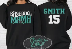 Glitter Baseball Sweatshirt | Baseball Shirts | Baseball Sweatshirt   | Customize Colors | Adult or Youth Sizes