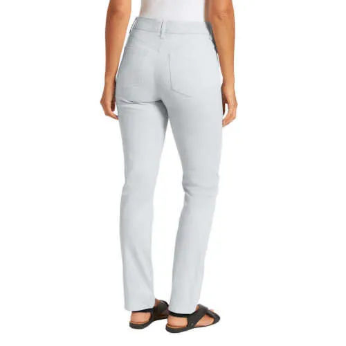 Gloria Vanderbilt Women's Amanda Classic Tapered Jean, Grey Opal 12 Short