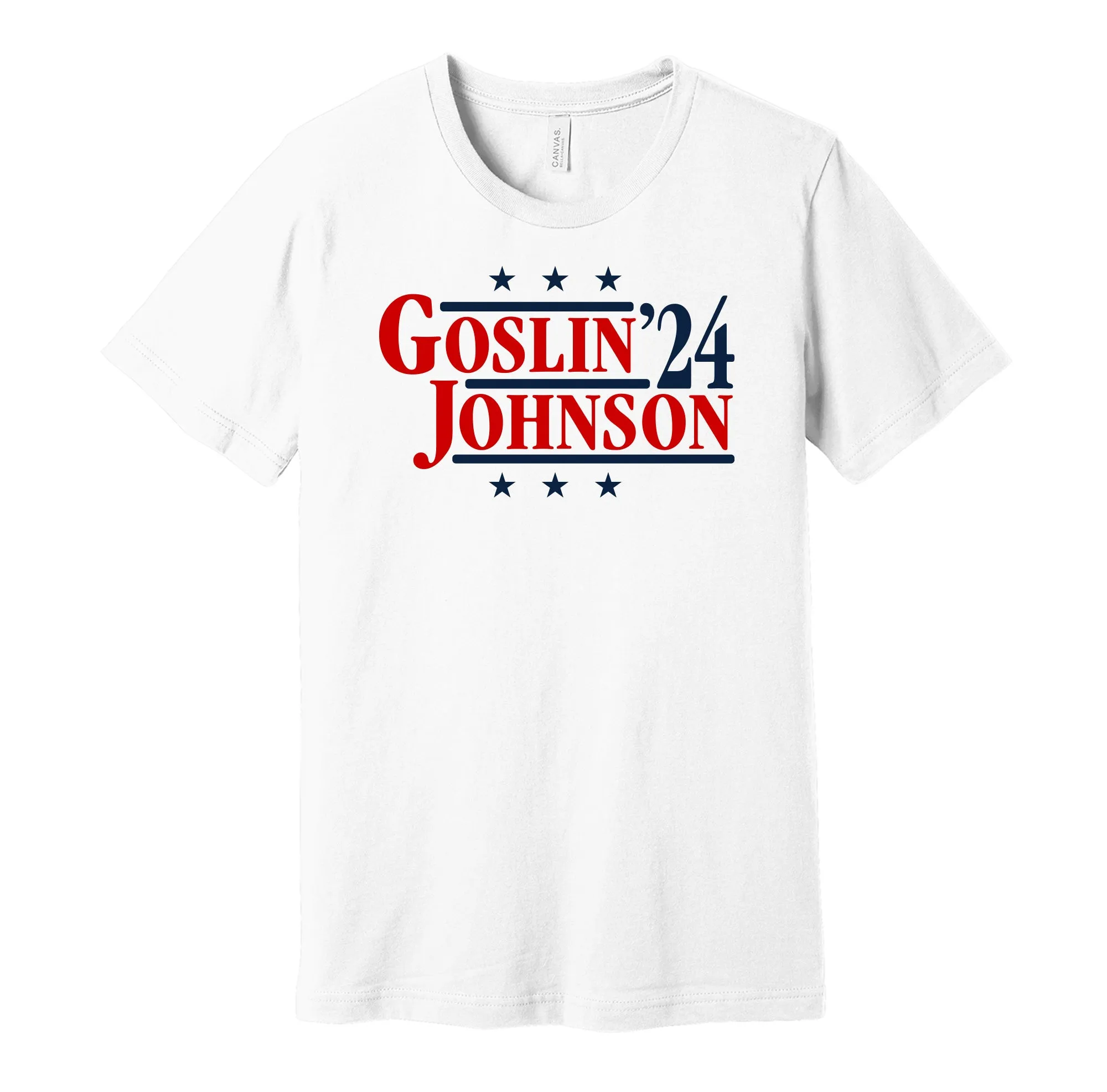 Goslin & Johnson '24 - Washington Senators Legends Political Campaign Parody T-Shirt - Hyper Than Hype Shirts