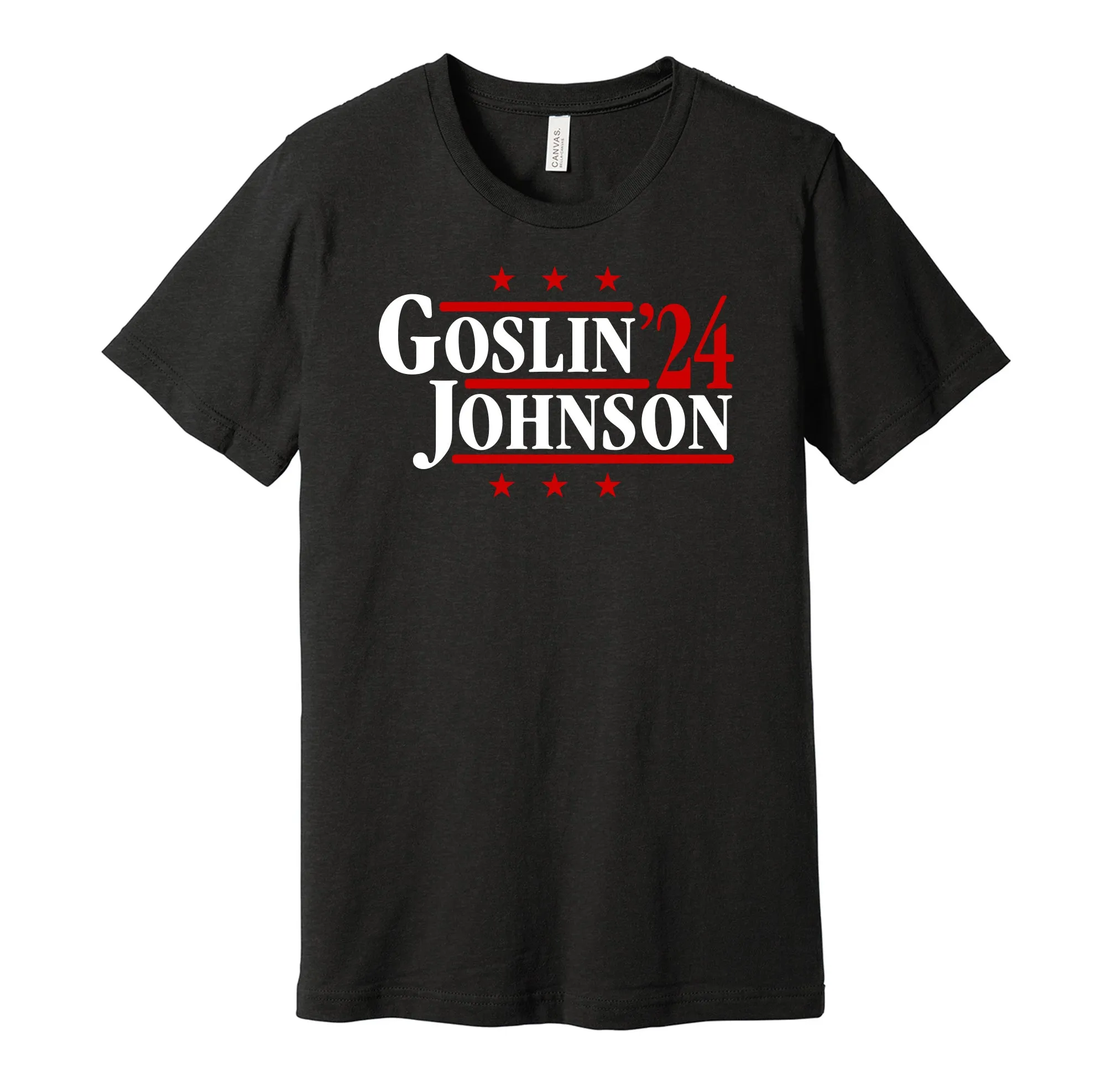 Goslin & Johnson '24 - Washington Senators Legends Political Campaign Parody T-Shirt - Hyper Than Hype Shirts