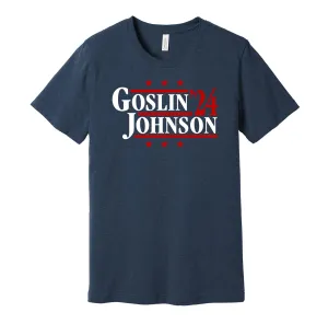 Goslin & Johnson '24 - Washington Senators Legends Political Campaign Parody T-Shirt - Hyper Than Hype Shirts