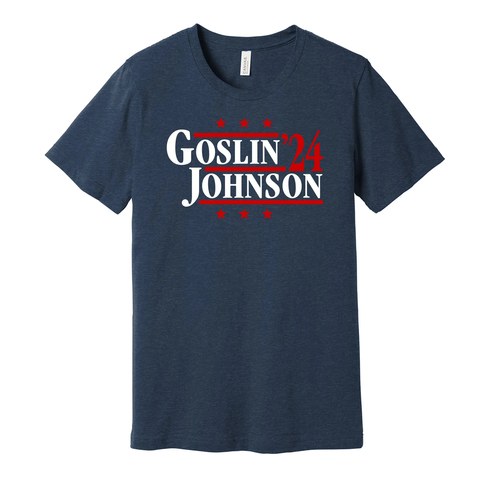 Goslin & Johnson '24 - Washington Senators Legends Political Campaign Parody T-Shirt - Hyper Than Hype Shirts