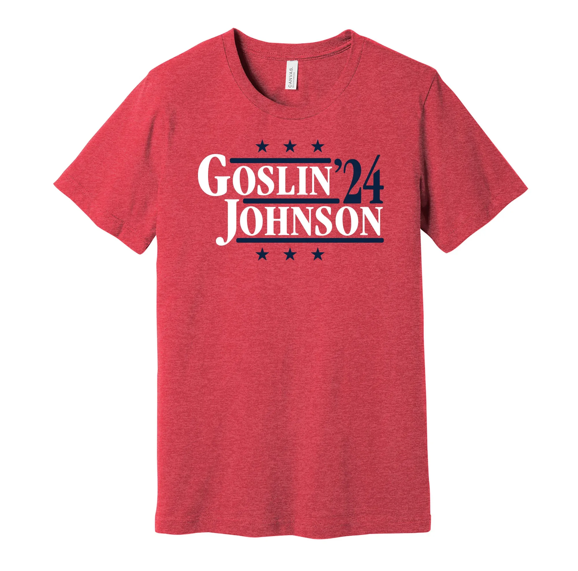 Goslin & Johnson '24 - Washington Senators Legends Political Campaign Parody T-Shirt - Hyper Than Hype Shirts
