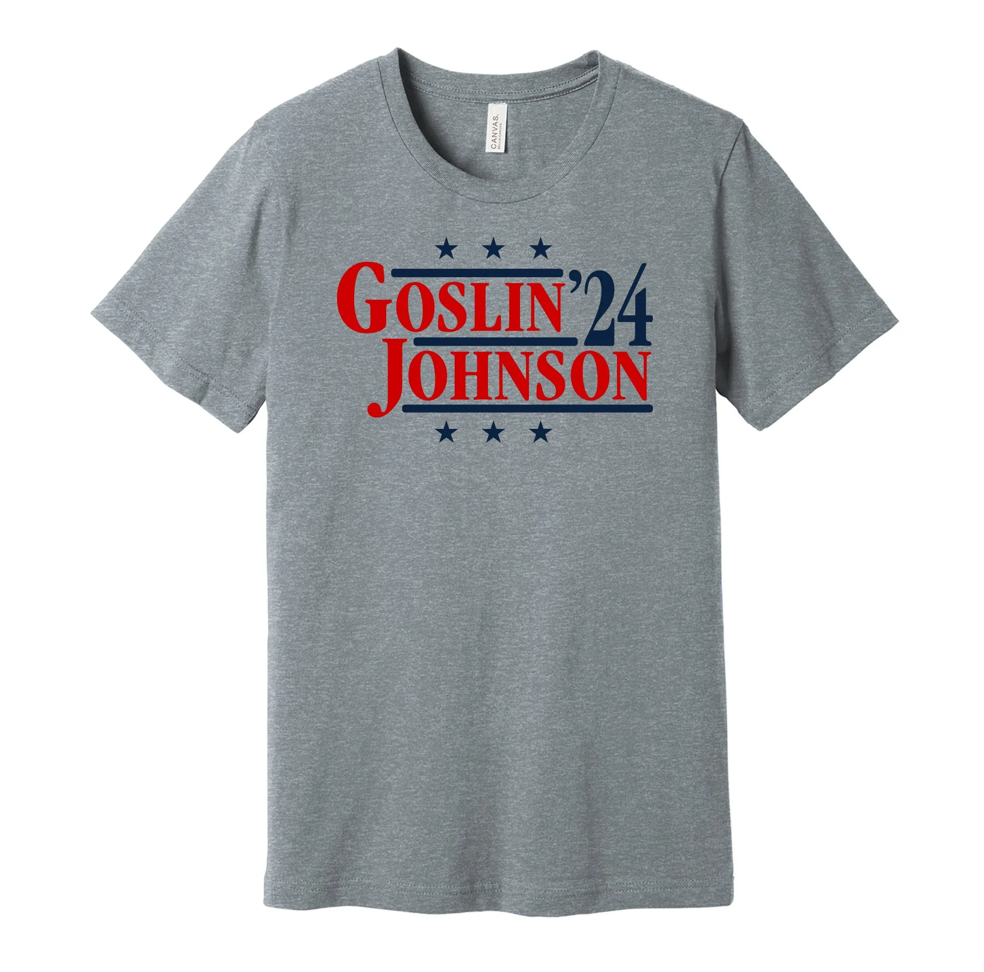 Goslin & Johnson '24 - Washington Senators Legends Political Campaign Parody T-Shirt - Hyper Than Hype Shirts