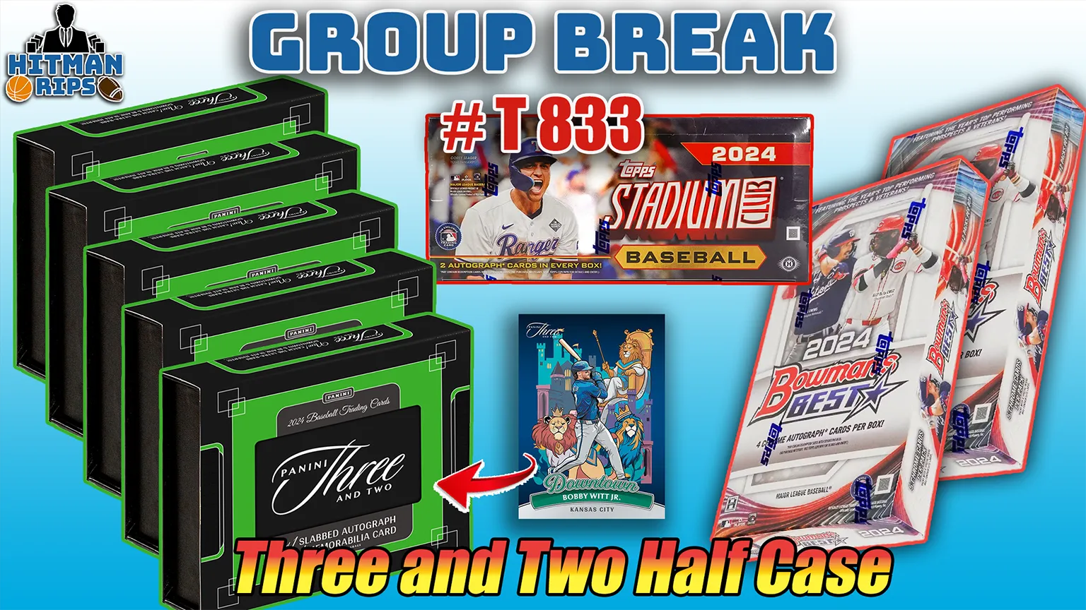 Group Break # T 833 - Three and Two Half Case