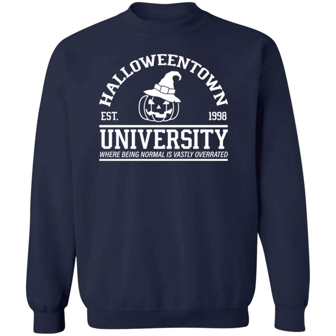 Halloween Town University Crewneck Pullover Sweatshirt