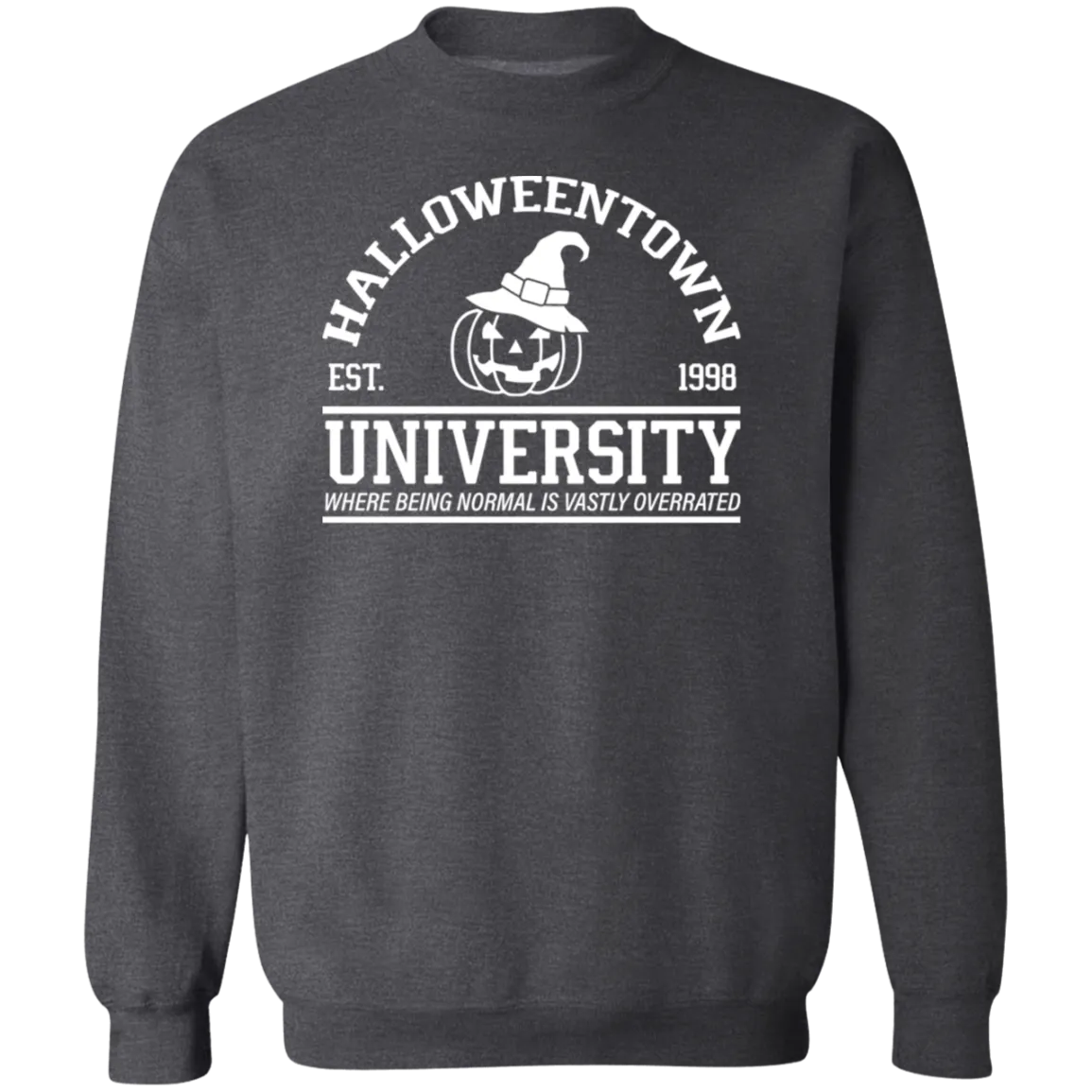 Halloween Town University Crewneck Pullover Sweatshirt