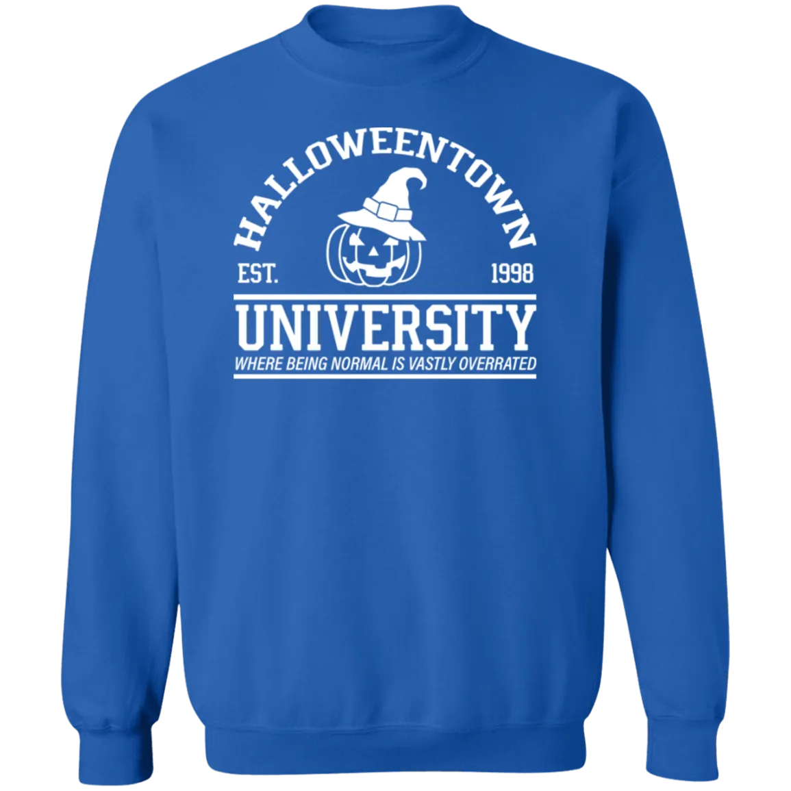 Halloween Town University Crewneck Pullover Sweatshirt