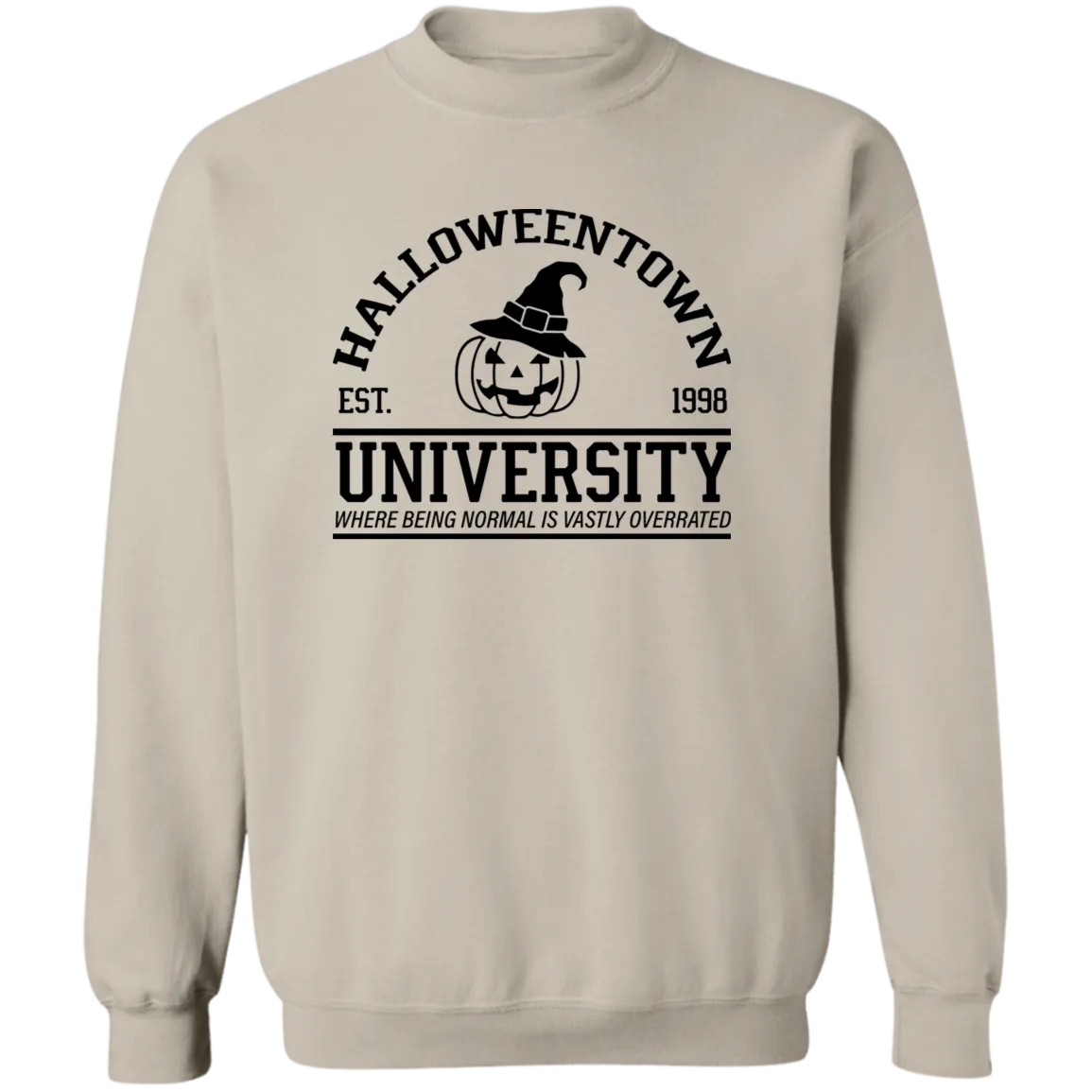 Halloween Town University Crewneck Pullover Sweatshirt