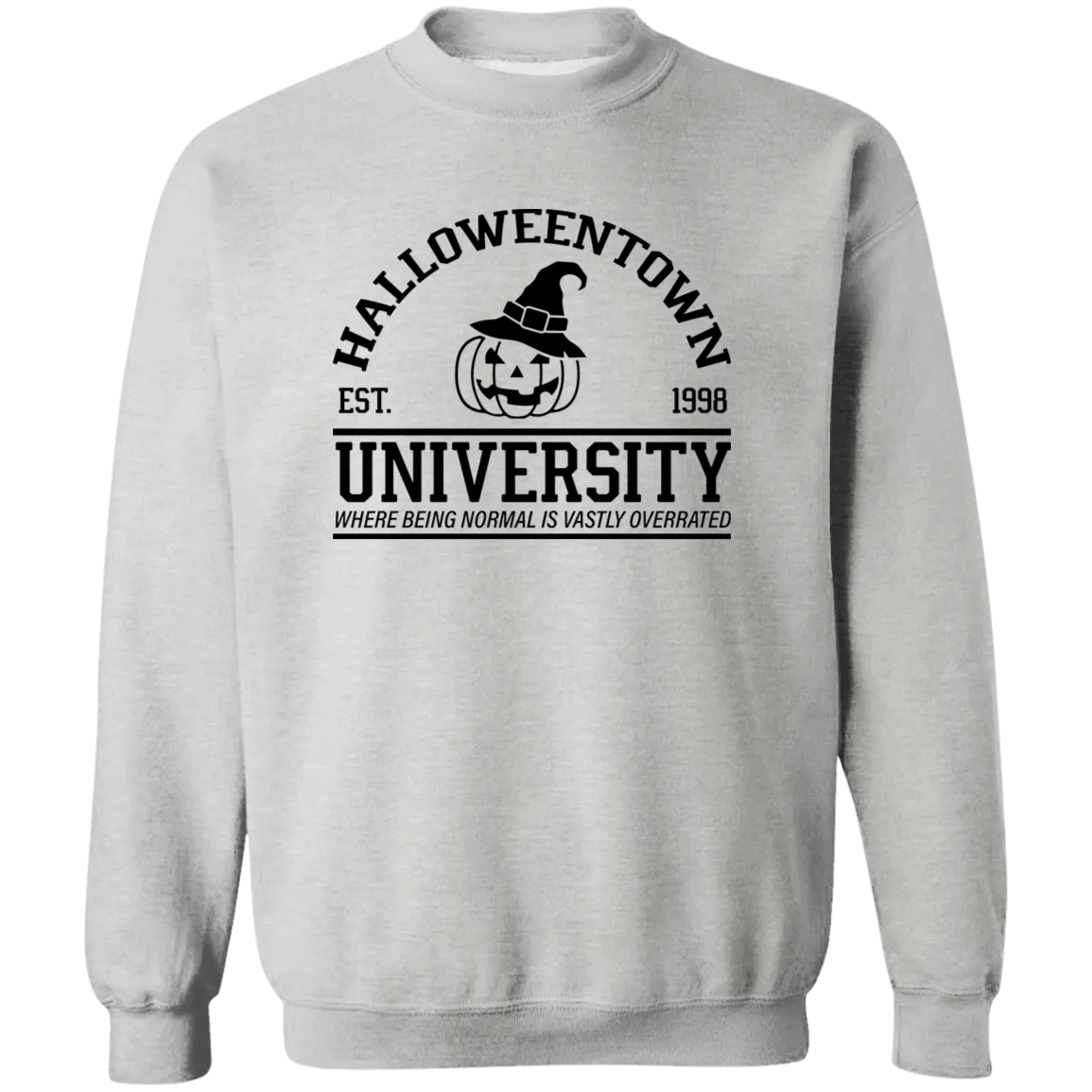 Halloween Town University Crewneck Pullover Sweatshirt
