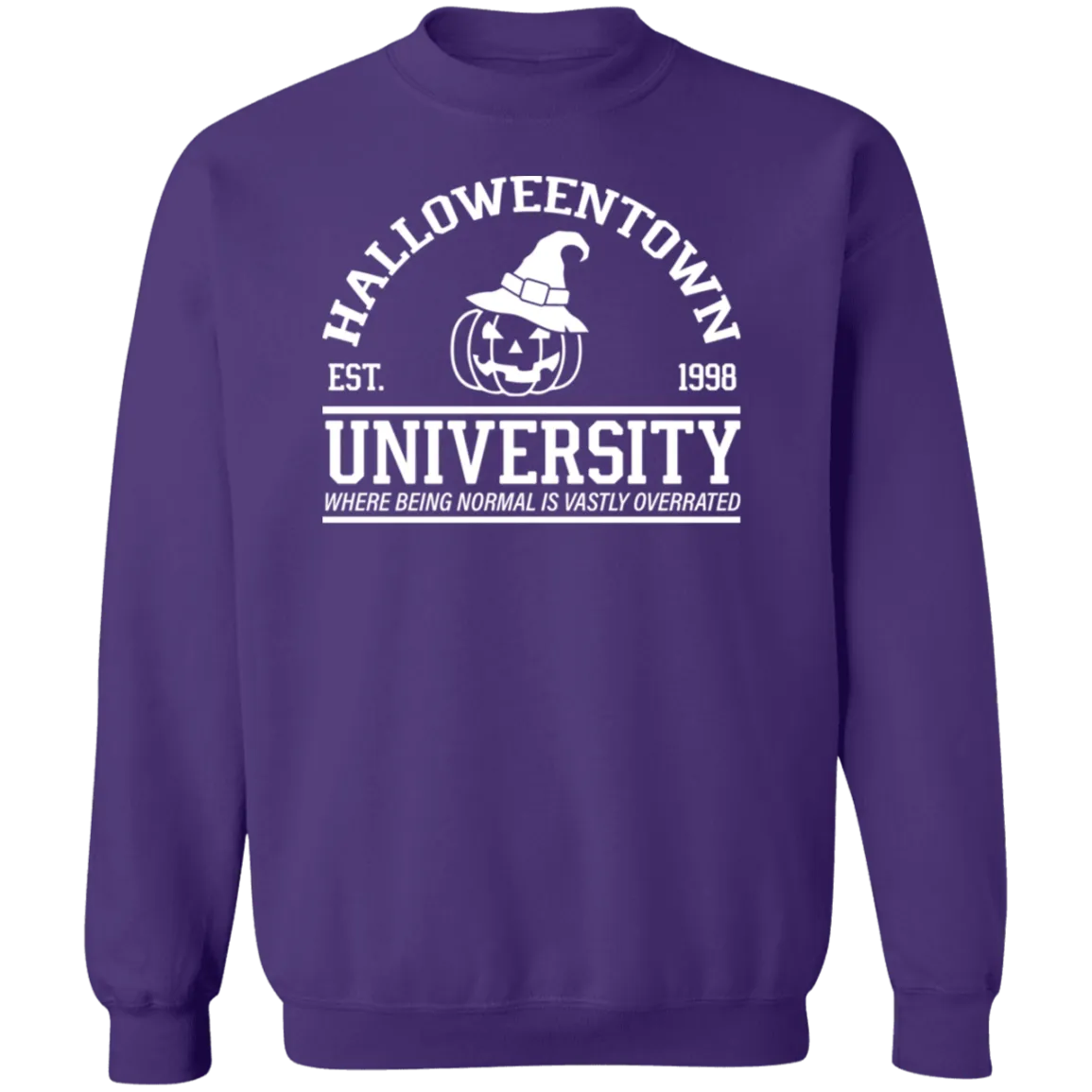 Halloween Town University Crewneck Pullover Sweatshirt