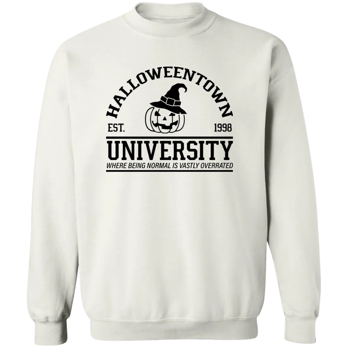 Halloween Town University Crewneck Pullover Sweatshirt