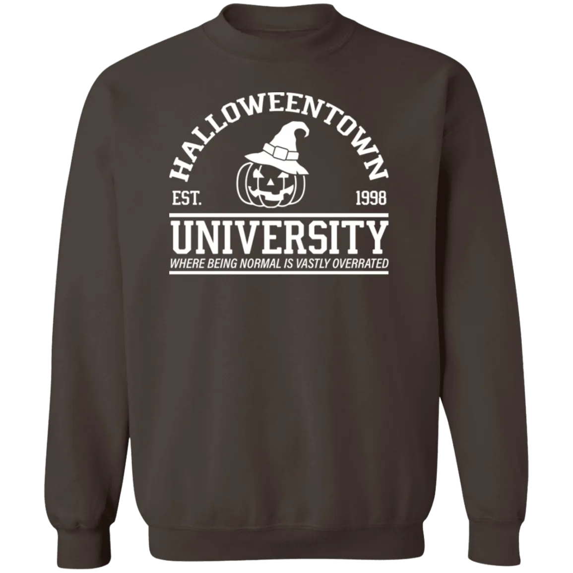 Halloween Town University Crewneck Pullover Sweatshirt