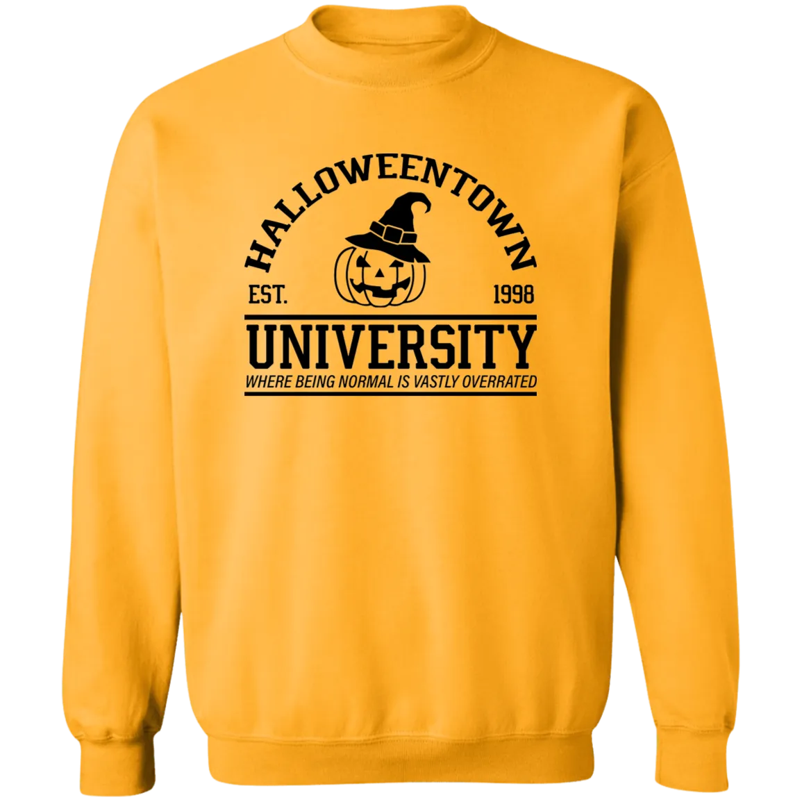 Halloween Town University Crewneck Pullover Sweatshirt