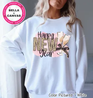 Happy New Year Champagne Glasses Tee or Sweatshirt