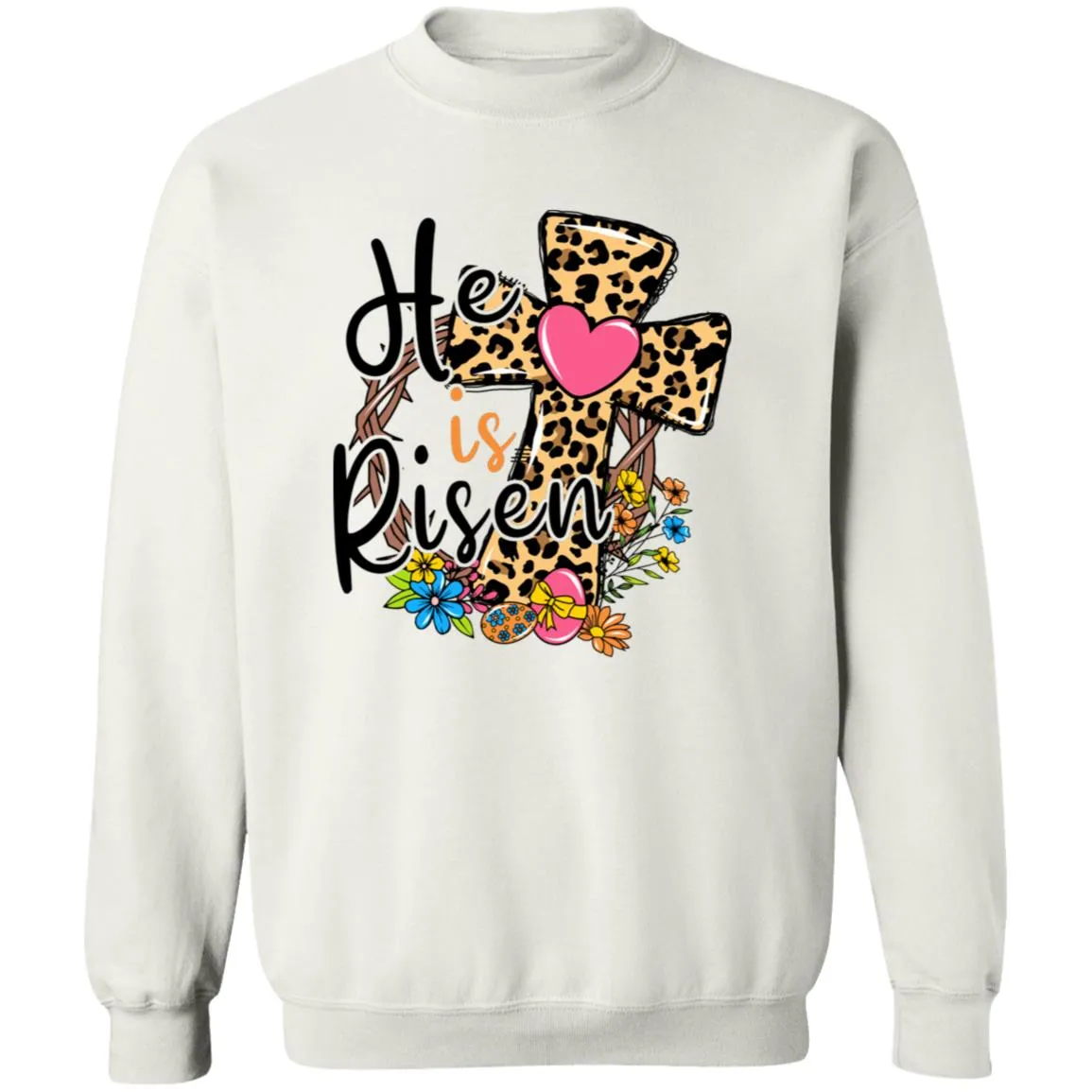 He Is Risen Crewneck Pullover Sweatshirt