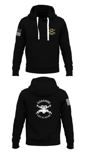 Headquarters and Headquarters Battery (HHB) 1-134 FA RGT Store 1  Core Men's Hooded Performance Sweatshirt - 33245312651