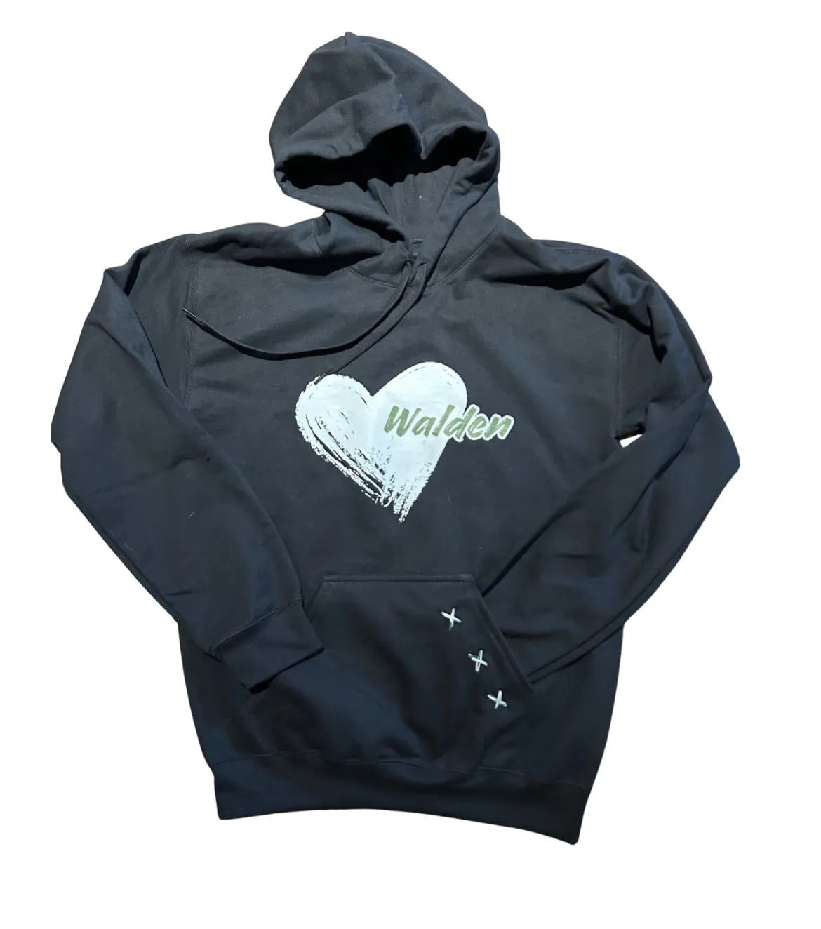 Heart Camp Sweatshirt with Hand Stitched Pocket