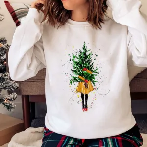 Hello Christmas O-Neck White Sweater I