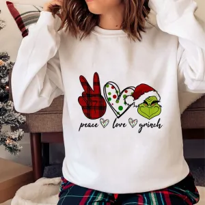 Hello Christmas O-Neck White Sweater M