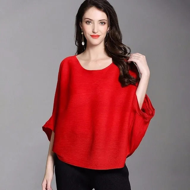 High Quality Pleated T Shirt