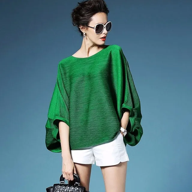 High Quality Pleated T Shirt