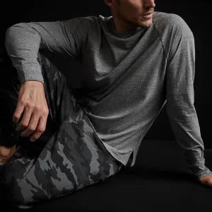 High Twist Recycled Jersey Raglan - Heather Grey