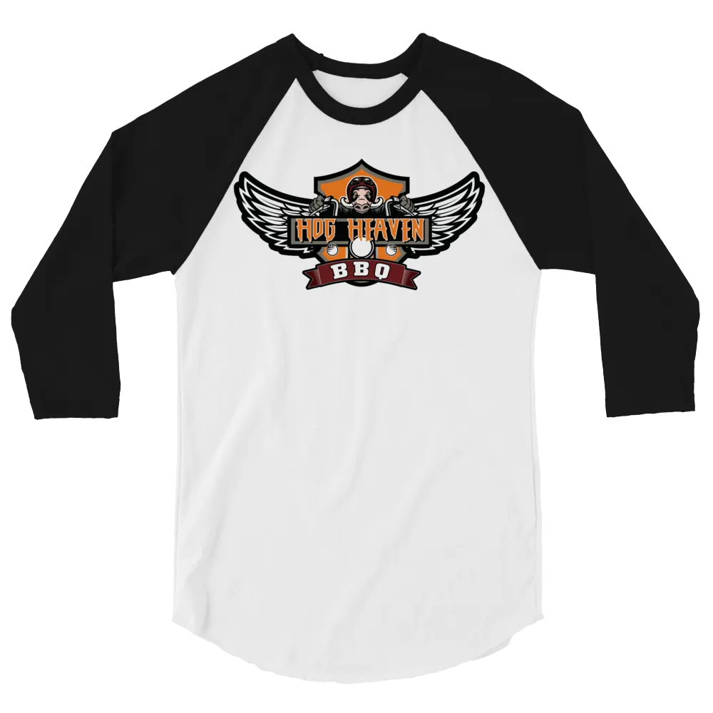 Hog Heaven BBQ 3/4 Sleeve Raglan T-Shirt